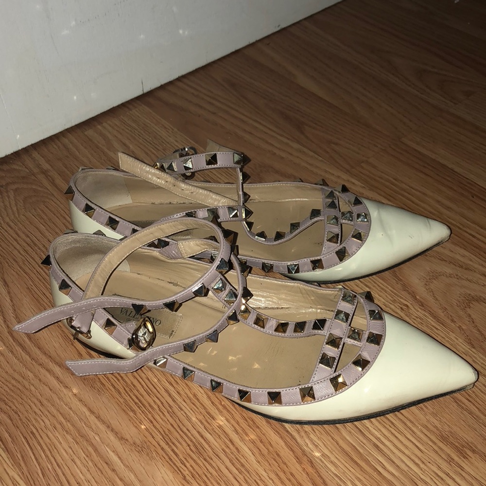*FLASH SALE * Pink/white Valentino ballerina flats